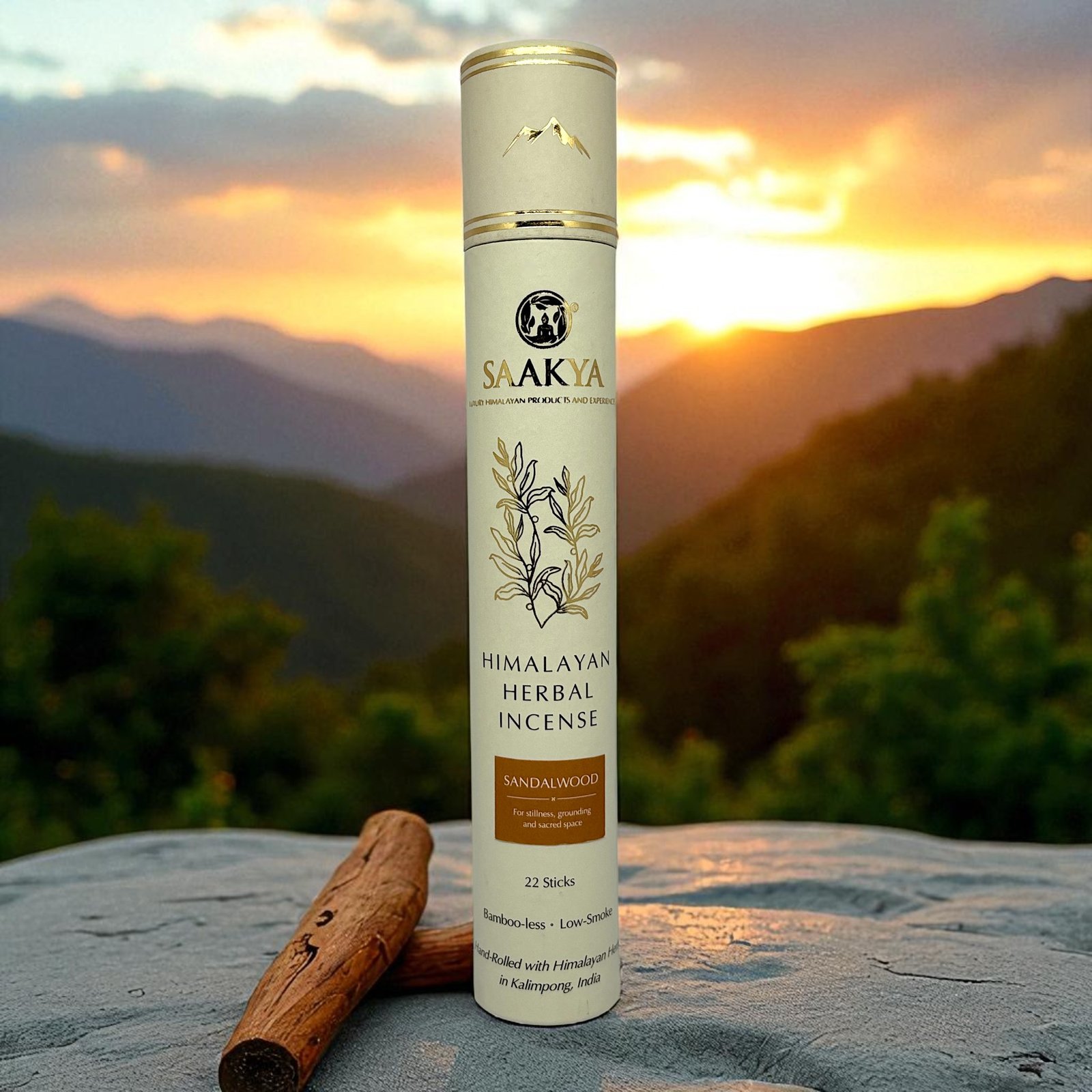 Sandalwood Incense Sticks | 22 Sticks + Holder