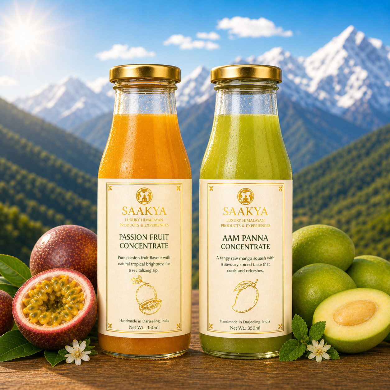 The Desi Summer Duo - Aam Panna + Passion fruit Concentrate | 350ml Each