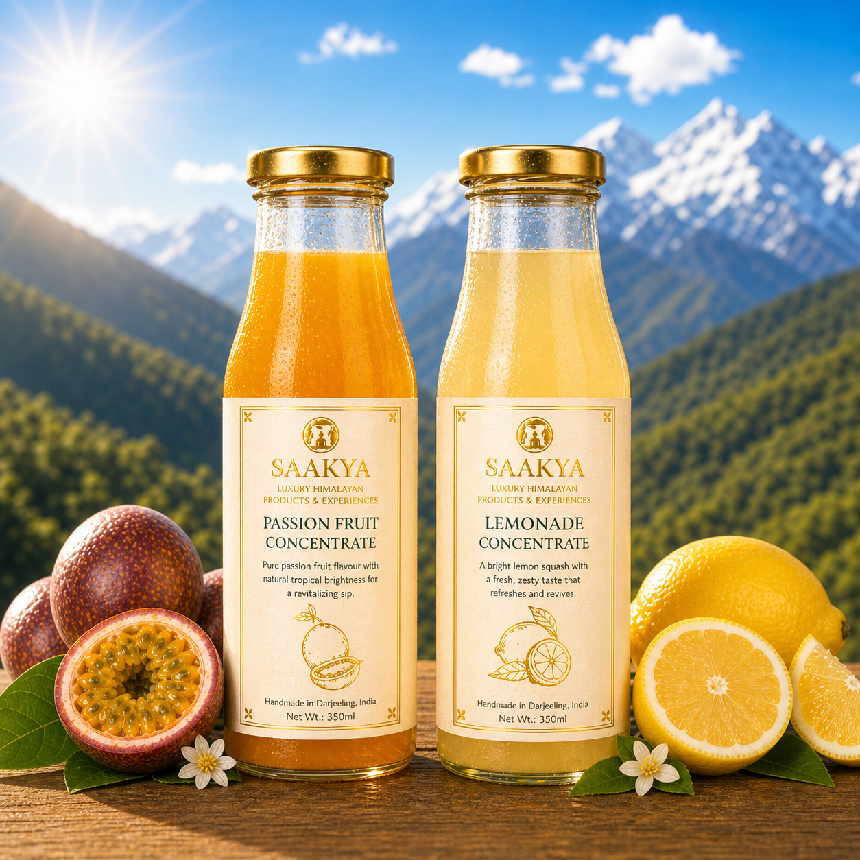 Sunshine Squeeze Duo - Lemonade + Passion fruit Concentrate | 350ml Each