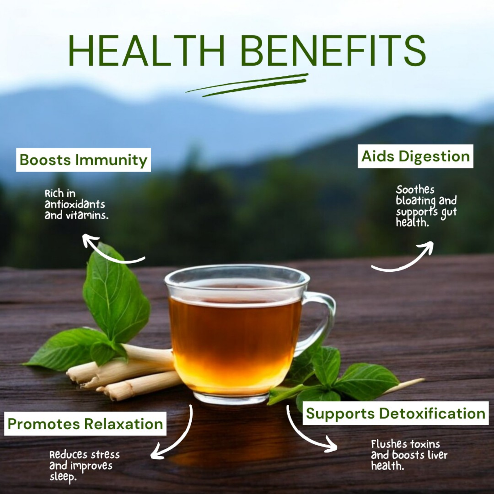 Tulsi Lemongrass Green Tea | 50g - Image 5