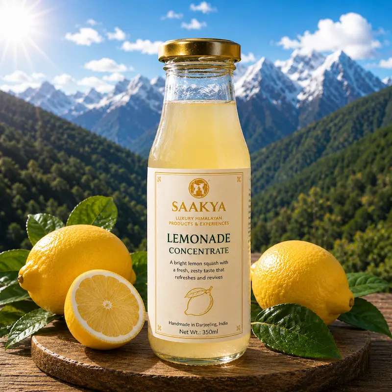Saakya Lemonade Concentrate 350ml – natural nimbu pani made from real lemons with no artificial flavours