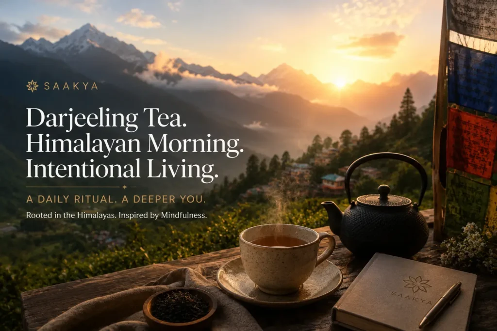 Darjeeling tea as part of Himalayan morning ritual — Saakya shade-grown high altitude tea India