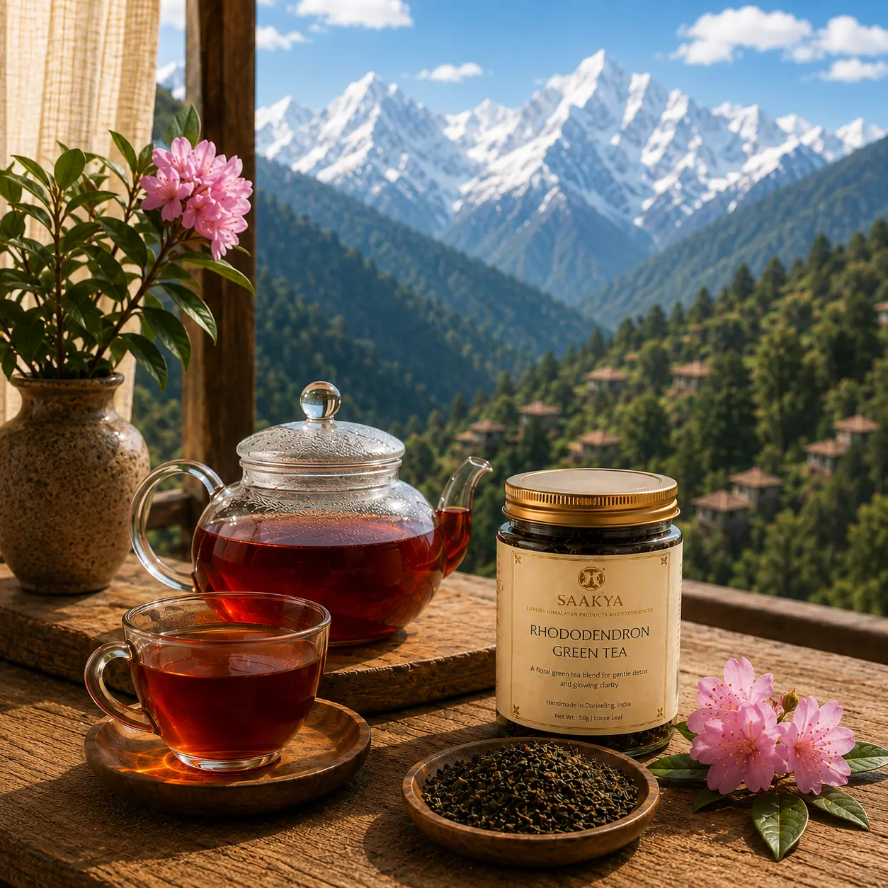 Himalayan tea collection featuring handcrafted tea blends inspired by the Eastern Himalayas.